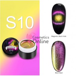 Gel UV / LED Venalisa 9D Galaxy Cat Eye cu pulbere magnetica Cod S10 + 1 Gel color de 5g Venalisa Cadou